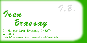 iren brassay business card